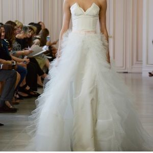 Oscar de la Renta Bridal Overskirt Gown Dress